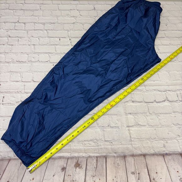 Vintage LL Bean Men Lightweight Windbreaker Rain Pants Size Large Blue B377 -1 - Picture 6 of 16